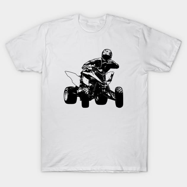 ATV Raptor Sketch Art T-Shirt by KAM Std